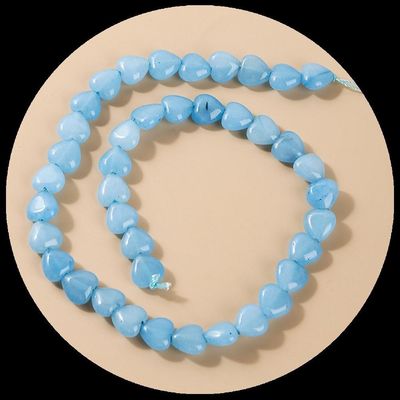 Akvamarin Ametist Gem Bead Doğal Kristal Kalp Şekli Taş Çıkarılmamış İnci Dalları Bilezikler İçin