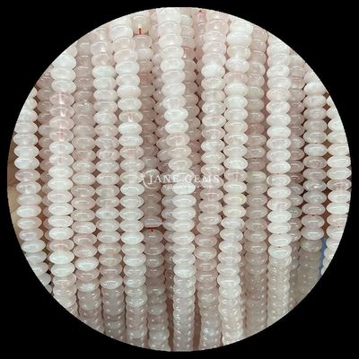 Pembe Aventurine Yeşil Aventurine Gem Bead Doğal Kristal UFO Şekli Taş Çıkarılmamış İnci Dalları Bilezikler İçin