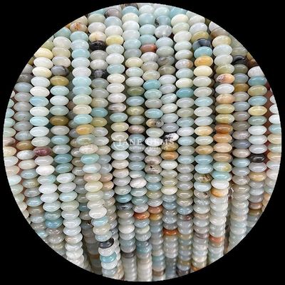 Limon Yeşim Amazonite Gem Bead Doğal Kristal UFO Şekli Taş Çıkarılmamış Mermi Dişleri Bilezikler İçin