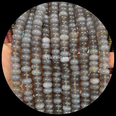 Şanslı Yeşim Lava Taşı Gem Mermi Doğal Kristal Abacus Şekli Taş Bilezikler İçin Sıvı Mermi Fileri