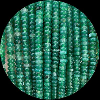Şanslı Yeşim Lava Taşı Gem Mermi Doğal Kristal Abacus Şekli Taş Bilezikler İçin Sıvı Mermi Fileri
