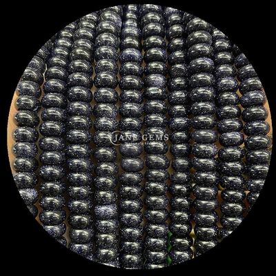 Şanslı Yeşim Lava Taşı Gem Mermi Doğal Kristal Abacus Şekli Taş Bilezikler İçin Sıvı Mermi Fileri