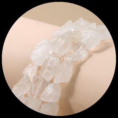 Gül Kuvars Ametist Gem Bead Doğal Kristal Çift Taş Çarpık Taş Bilezikler için gevşek boncuk iplikleri