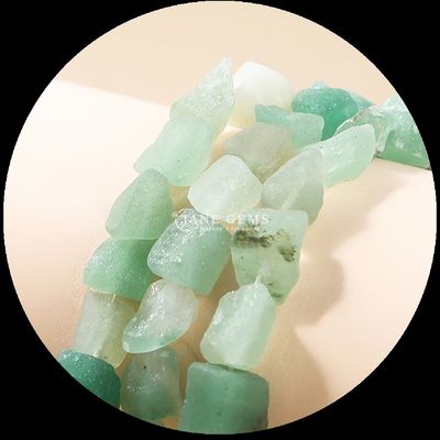 Fluorite Amazonite Gem Bead Doğal Kristal Çift Taş Çarpık Taş Bilezikler için gevşek boncuk iplikleri