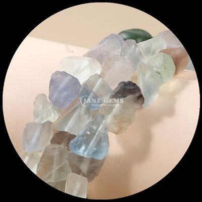 Fluorite Amazonite Gem Bead Doğal Kristal Çift Taş Çarpık Taş Bilezikler için gevşek boncuk iplikleri