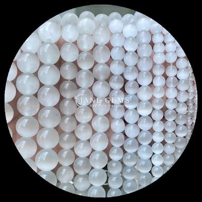 Yuvarlak Şekil Gem Bead Renkli Mavi Yeşil Turuncu Renkli Kedim Gözleri Kulüpler için gevşek boncuk telleri