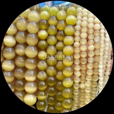 Turuncu Mor Sarı Renkli Yuvarlak Şekil Kedinin Gözü Sıfır Mercekli Dallar Mercek Boyutu 4mm/6mm/8mm/10mm/12mm