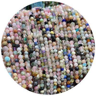 OEM ODM Desteği Çeşitli Gerçek Doğa Gemstone Healing Crystal Loose Beads Strand Jewelry For DIY Designer