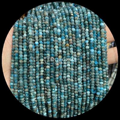Lapis Lazuli Apatit Doğal Gemstone İnce Yüzlü Abacus Şekli Çıkarma Enerjisi ve DIY Mücevher Yapımı için gevşek İnce Işıklar