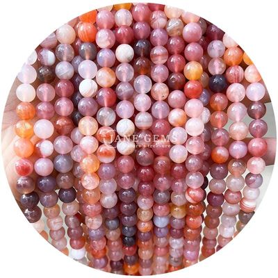 Doğal yuvarlak pürüzsüz karışım agat gevşek boncuklar DIY için yapımcılık ve mücevher makinesi