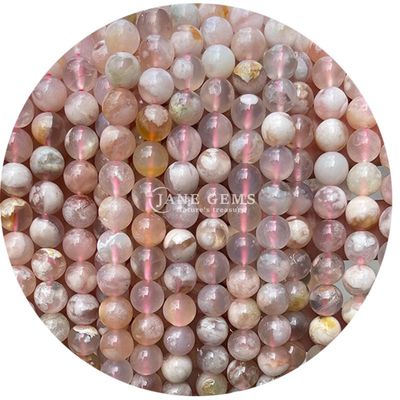 Doğal yuvarlak pürüzsüz karışım agat gevşek boncuklar DIY için yapımcılık ve mücevher makinesi