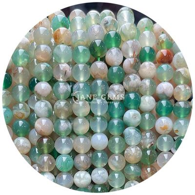 Doğal yuvarlak pürüzsüz karışım agat gevşek boncuklar DIY için yapımcılık ve mücevher makinesi
