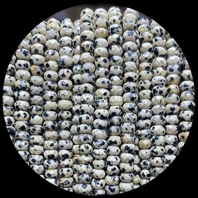 Hint Agate Yeşil Nokta Doğal Gemstone Bead Strands Doğal Gemstone Faceted Abacus Beads Custom Gifts için
