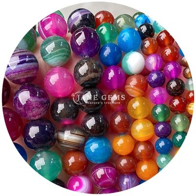 Doğal Şifa Kristal Gemstone gevşek boncuklar Yumuşak taş boncuklar Mücevher yapımı için