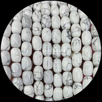 Gems Bead Howlite Opalite Natural Crystal Gemstone Barrel Shape Loose Bead Strands for Jewelry Making (Gümüşçülük yapımı için gevşek boncuk telleri)