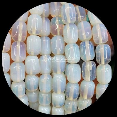 Gems Bead Howlite Opalite Natural Crystal Gemstone Barrel Shape Loose Bead Strands for Jewelry Making (Gümüşçülük yapımı için gevşek boncuk telleri)