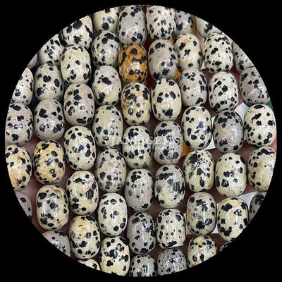 Gem Bead Dalmatian Jasper Natural Crystal Gemstone Barrel Shape Loose Bead Strands for Jewelry Making (Dalmatik Yaspi Doğal Kristal Değerli Taş Fıçı Şekli)