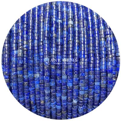 Doğal Lapis Lazuli Sodalite Taş İnciler Düz Köşe Şekli Kristal Boş İnciler Mücevher Yapımı İçin