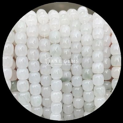 Gems Bead Rose Quartz Ice Green Jade Natural Crystal Gemstone Apple Shape Loose Bead Strands için Mücevher Yapımı