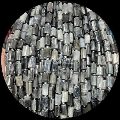 Gem Bead Doğal Kristal Çilek Kuvars Gemstone Yüzlü Silindir Şekli Yumuşak Mercekler Mücevher Yapımı için