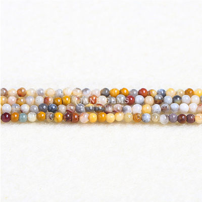 Doğal Kristal Kaplan Gözü Yuvarlak Boncuk Çılgın Dırdalan Agat Gemstone gevşek iplik Enerji Şifa Boncukları Mücevher Yapımında