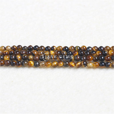 Doğal Kristal Kaplan Gözü Yuvarlak Boncuk Çılgın Dırdalan Agat Gemstone gevşek iplik Enerji Şifa Boncukları Mücevher Yapımında