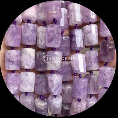 Gem Bead Doğal Kristal Apatit Rodonit Gemstone Yüzlü Silindir Şekli Sıfır İnci Yapımcılık için İnci Dişleri