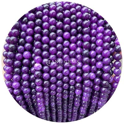 Yuvarlak Yeşimli Renkli Kalsedon Taş İnciler Şifa Kristal Doğal Taş Çıkarlı İnciler DIY Mücevher Yapımı İçin