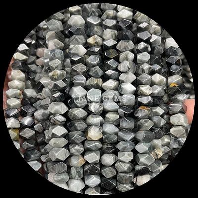 Gems Bead Natural Crystal Amazonite Eagle Eye Gemstone Düzensiz Çökmüş Şekil Sıfır İnci Yapım için İnci Yilekleri