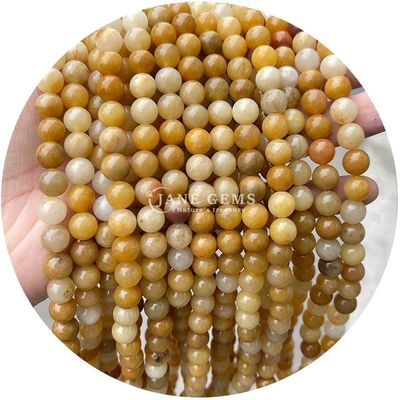 Doğal Sıvı Taş Tırnak Taş Pembe Aventurine Yuvarlak Yumuşak DIY Mücevher Yapımı için