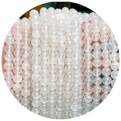 Yumuşak Doğal Kristal Yeşim Boncukları Limon Yeşim Yuvarlak Yumuşak Boncuklar Doğum Günü Hediyesi Yapımında