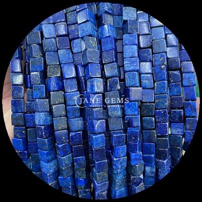 Küp kare şekli Howlite Lapis Lazuli DIY Mücevher yapımı için gevşek boncuk telleri