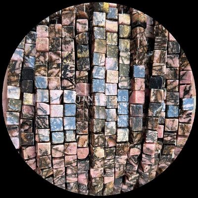 Doğal Güney Yeşim Amazonite Kare Şekil Gemstone Bead Strands için DIY Mücevher ve Şifa Enerjisi