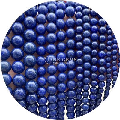 Doğal Yumuşak Büyü Değerli Taş Yarım Değerli Lapis Lazuli Bilezik Mücevher Yapımı için gevşek taş boncukları