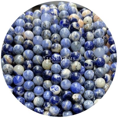 Doğal Yumuşak Büyü Değerli Taş Yarım Değerli Lapis Lazuli Bilezik Mücevher Yapımı için gevşek taş boncukları