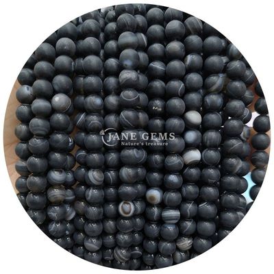 Dondurulmuş Agate Mat Loose Beads Doğum günü hediyeleri için el yapımı yarı bitmiş ürünler