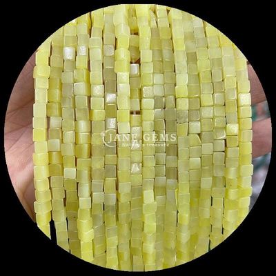 Küp kare şekli doğal taşlar boncuk limon yeşim rhodonite gevşek boncuk telleri iyileştirme ve DIY mücevher Ma