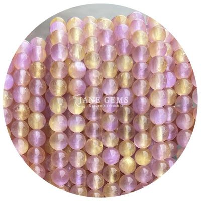 Selenit boncukları gevşek taş Doğal Selenit Boncukları Yapım için doğal taş boncukları