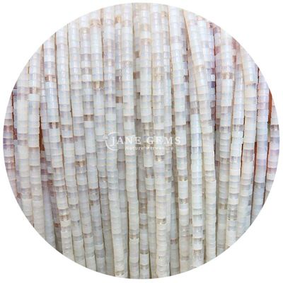 Doğal kristal boncuklar Düz açı şekli Labradorite elmas tasarım yapmak için gevşek boncuklar