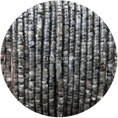 Doğal kristal boncuklar Düz açı şekli Labradorite elmas tasarım yapmak için gevşek boncuklar