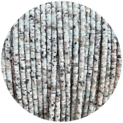 Mücevher yapımı için doğal kristal mücevherden yapılan Kiwi Jasper Unakite gevşek boncukları