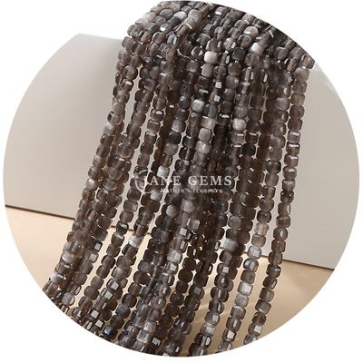 Yumuşak kristal gevşek boncuk iplik Gümüş Obsidian Turmalin DIY El sanatı yapmak için