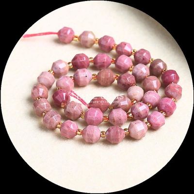 Doğal zeytin şeklinde boncuklar yüzlü gevşek taş boncuklar Kırmızı yeşim Mookite DIY mücevher için gevşek iplikler