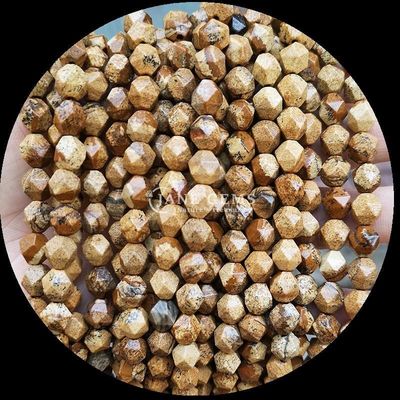 Yüzlü mücevher Doğal elmas şekli Rhodonite Amazonite gevşek iplik boncukları