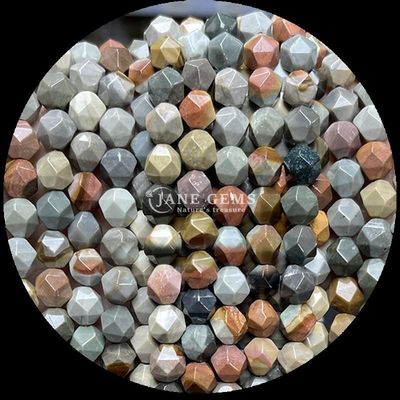 DIY Mücevher Yapımı İçin Çok Renkli Elmas Çaplı İnciler ve Mavi Kumtaşı Yünleri