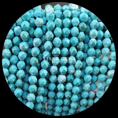 Çeşitli Renkli Howlite Haritası Taş Çıkarılmamış Saplı Taş İnciller DIY Mücevherler için