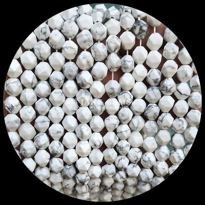 Çeşitli Renkli Howlite Haritası Taş Çıkarılmamış Saplı Taş İnciller DIY Mücevherler için
