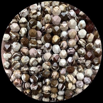 Çeşitli Renkli Howlite Haritası Taş Çıkarılmamış Saplı Taş İnciller DIY Mücevherler için