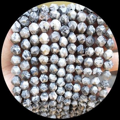 Çeşitli Renkli Howlite Haritası Taş Çıkarılmamış Saplı Taş İnciller DIY Mücevherler için