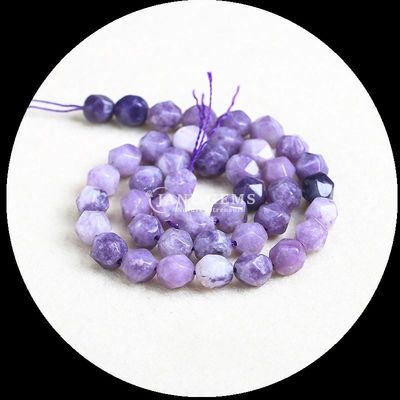 Yumuşak Doğal Elmas Yüzlü Mücevherler Morganit Pembe Aventurine Mücevher Yapımında Yumuşak Teller